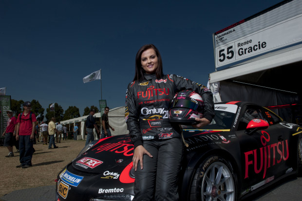 Renee Gracie, pictured in 2014, has plenty of experience at the Adelaide street circuit.