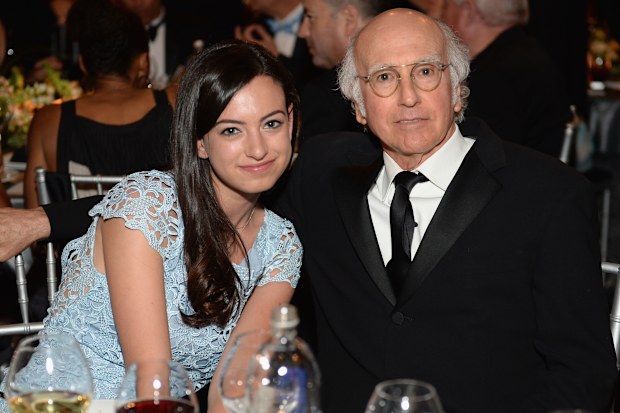 Cazzie David and actor Larry David attend 41st AFI Life Achievement Award Honoring Mel Brooks at Dolby Theatre on June 6, 2013 in Hollywood,
