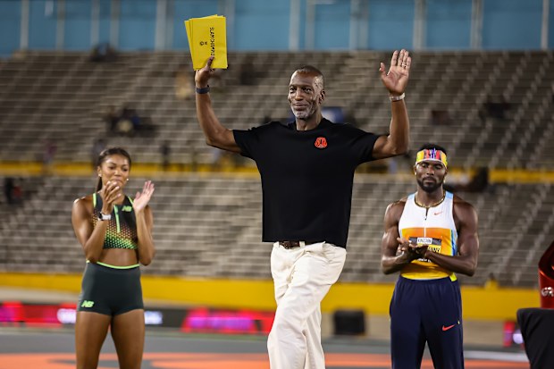 American sprinting legend Michael Johnson, the founder and chief executive officer of Grand Slam Track, pictured in Kingston.