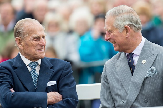 Prince Philip and Prince Charles