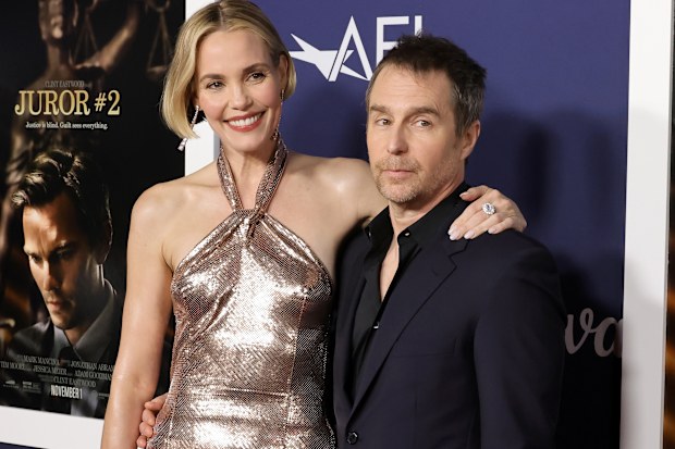 Leslie Bibb and Sam Rockwell