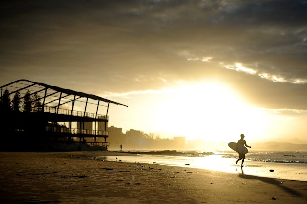 Sunset on the gold coast