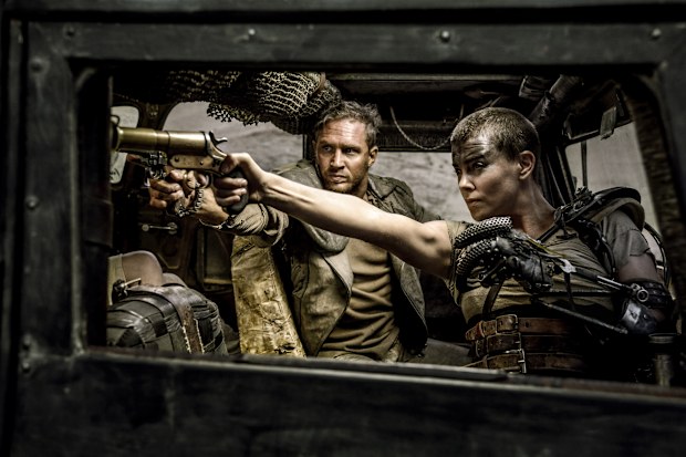 Charlize Theron and Tom Hardy in George Miller's "Mad Max: Fury Road"
