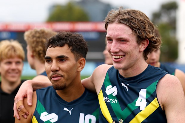 AFL draft young guns Wesley Walley (left) and Willem Duursma.