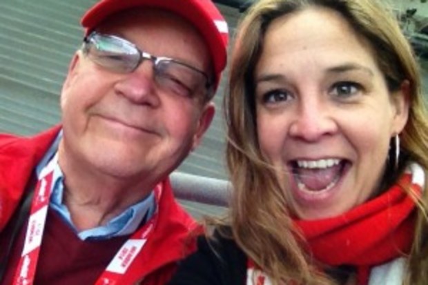 Heidi Krause and her dad.