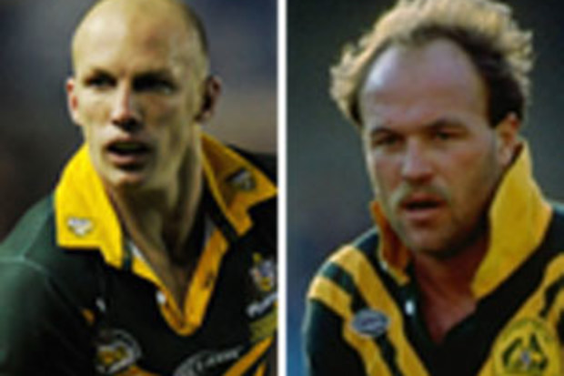 Darren Lockyer and Wally Lewis.
