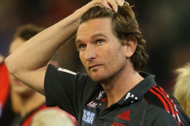 Suspended Essendon coach James Hird. (Getty)
