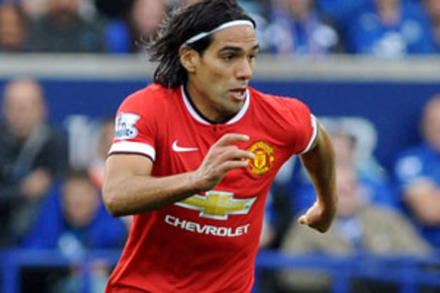Manchester United striker Radamel Falcao. (AAP)