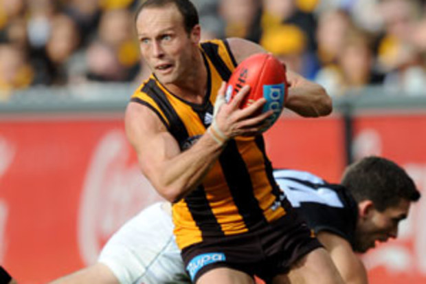 Hawthorn veteran Brad Sewell. (AAP)