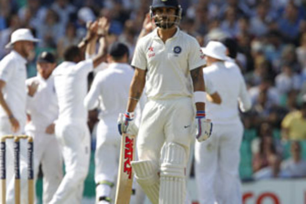 Virat Kohli had girlfriend, Bollywood actress Anushka Sharma, along for the England tour. (Getty)