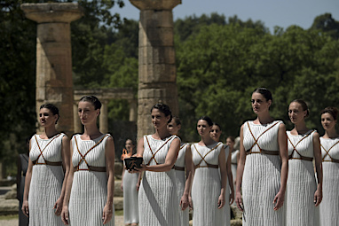 The torch relay was introduced eight years later, at the 1936 Olympics in Berlin.