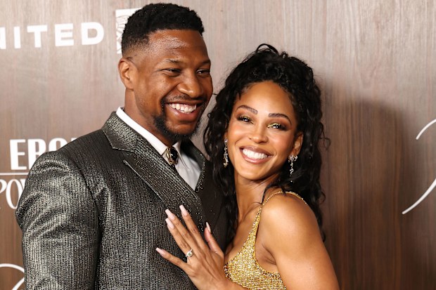 Jonathan Majors and Meagan Good