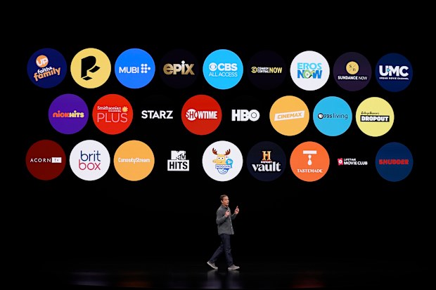 Peter Stern speaks about the company's new streaming service (AP Photo/Tony Avelar)