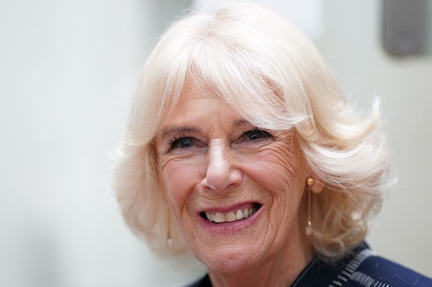 Camilla, Queen Consort meets members of staff during a visit to a maternity unit at Chelsea and Westminster hospital in London to meet key domestic abuse frontline staff on October 13, 2022 in London, England. 