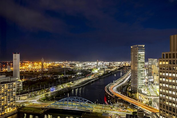 The view from ANA Holiday Inn Tokyo Bay.