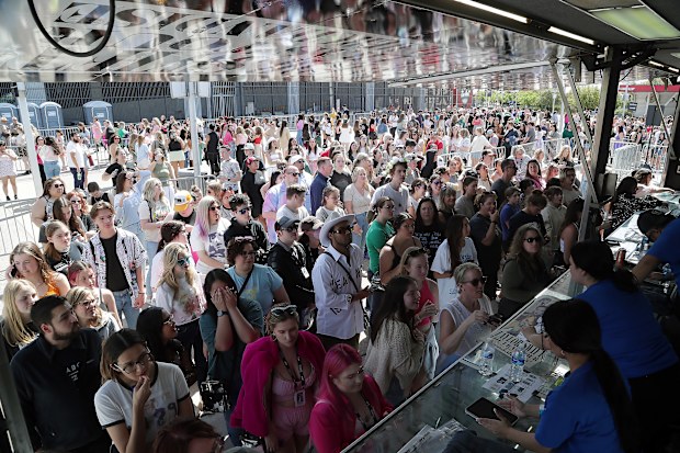 GLENDALE, ARIZONA - MARCH 17: Fans arrive at State Farm Stadium for the opening night of Taylor Swift's "The Eras" Tour on March 17, 2023 in Glendale, Arizona. (Photo by John Medina/Getty Images)