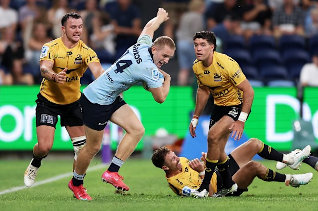 Max Jorgensen of the Waratahs at Allianz Stadium.