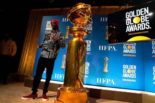 Snoop Dogg poses following the nominations event for 79th annual Golden Globe Awards at the Beverly Hilton Hotel on Monday, Dec. 13, 2021, in Beverly Hills, Calif.