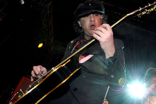 Sylvain Sylvain of the New York Dolls during Converse and John Varvatos Launch New Menswear and Womenswear Collections with Performance by the New York Dolls at Xavier High School in New York City, New York, United States. 