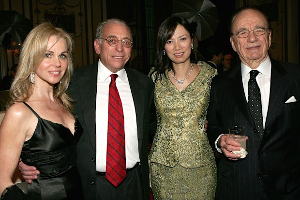 Claudia Peltz, husband Nelson Peltz, Wendy Deng and then-husband Rupert Murdoch attend the Simon Weisenthal Center honors Rupert Murdoch ceremony at The Waldorf Astoria on January 11, 2006 in New York City.