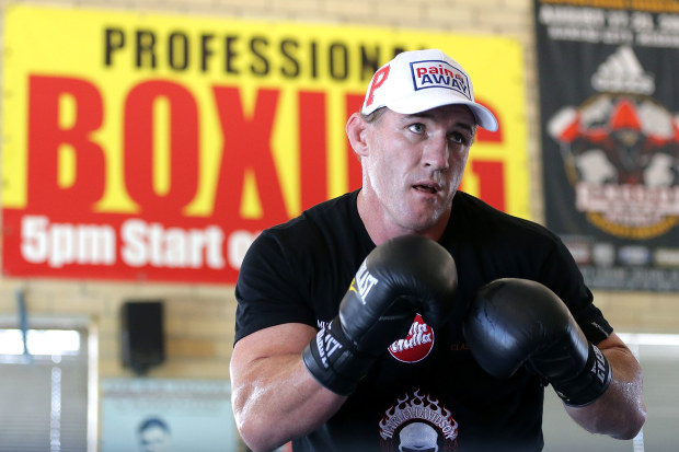 Paul Gallen at Kostya Tszyu's Gymnasium.