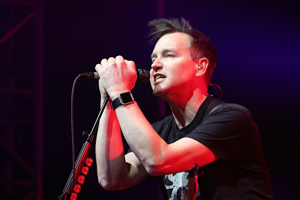Mark Hoppus during the 2017 NHL All-Star Saturday Night Party at the Event Deck L.A. Live on January 28, 2017 in Los Angeles, California.