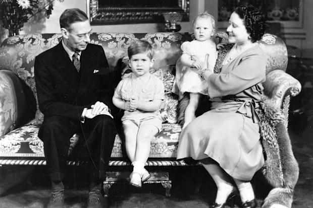 403157 06: FILE PHOTO Britain's Queen Elizabeth, right, sits with her husband King George VI, her grandson Prince Charles, center, and her granddaughter Princess Anne, November 14, 1951 in Buckingham Palace, London on the occasion of Prince Charles'' third birthday. The Queen Mother died in her sleep March 30, 2002 at the age of 101. (Photo by Getty Images)