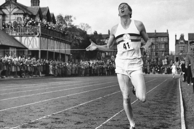 Sir Roger Bannister becomes the first man in history to break the four-minute mile barrier.