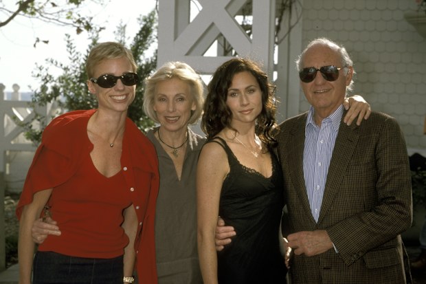 Minnie Driver, Sister Kate Driver, Mom Gaynor Driver, and Father Ronnie Driver.