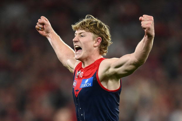 AFL news 2023: Jacob van Rooyen stars as Melbourne seals comeback win ...