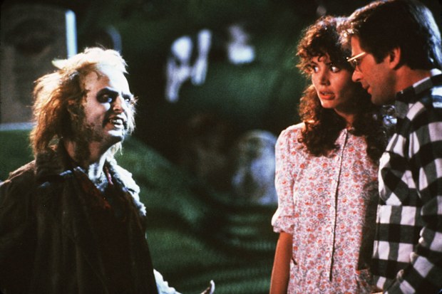 (From left) Michael Keaton, Geena Davis, Alec Baldwin 'Beetlejuice' in 1988