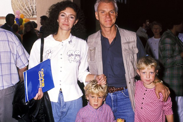 Mary Steenburgen and Malcolm McDowell with their children Charlie McDowell and Lily McDowell