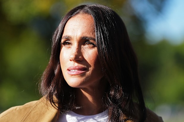 Meghan, Duchess of Sussex, takes part in the Scar Tree Walk on day three of the royal trip along with Prince Harry, Duke of Sussex on April 16, 2026 in Melbourne, Australia. 