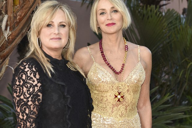 Sharon Stone and Kelly Stone