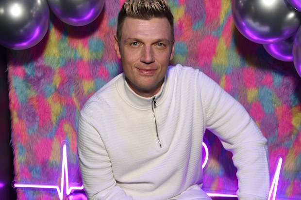 Nick Carter is pictured at an event in West Hollywood in 2023. 