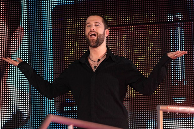 Dustin Diamond enters the Celebrity Big Brother House at Elstree Studios on August 22, 2013 in Borehamwood, England.