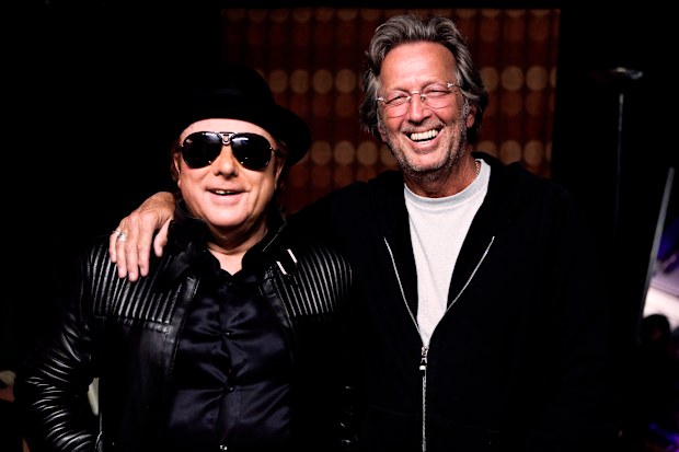 Van Morrison and Eric Clapton