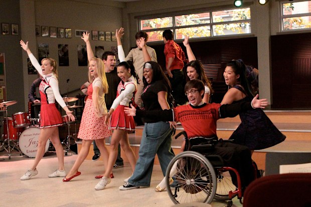 The cast of Glee
