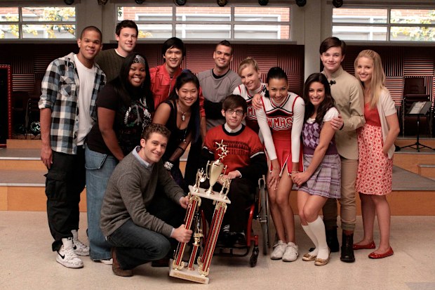 Naya Rivera, Lea Michele, Glee cast