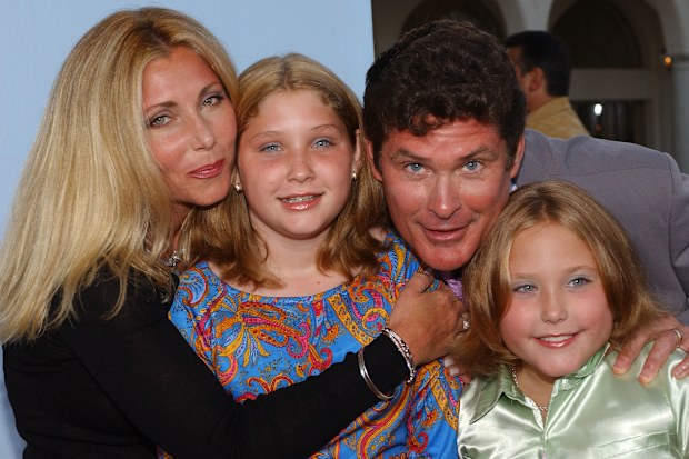 Pamela Bach, Taylor Hasselhoff, Hayley Hasselhoff, David Hasselhoff