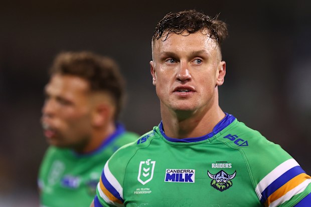 Jack Wighton in action for the Canberra Raiders.