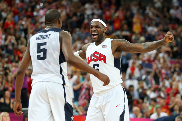 LeBron James and Kevin Durant are set to reunite in Team USA colours for the first time since the 2012 Olympics in London.