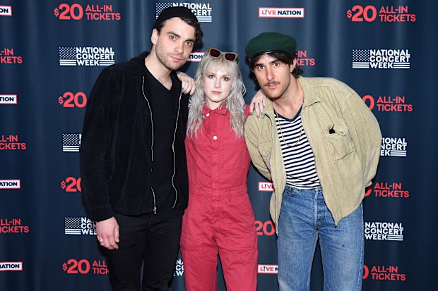 Paramore at Live Nation's celebration of the 4th annual National Concert Week at Live Nation on April 30, 2018 in New York City.