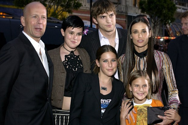 Bruce Willis, Ashton Kutcher and Demi Moore