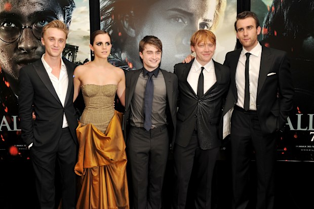 Tom Felton, Emma Watson, Daniel Radcliffe, Rupert Grint and Matthew Lewis 