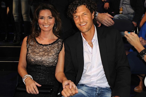 Shania Twain and Frédéric Thiébaud at the 2011 CMT Music Awards in Nashville, Tennessee.