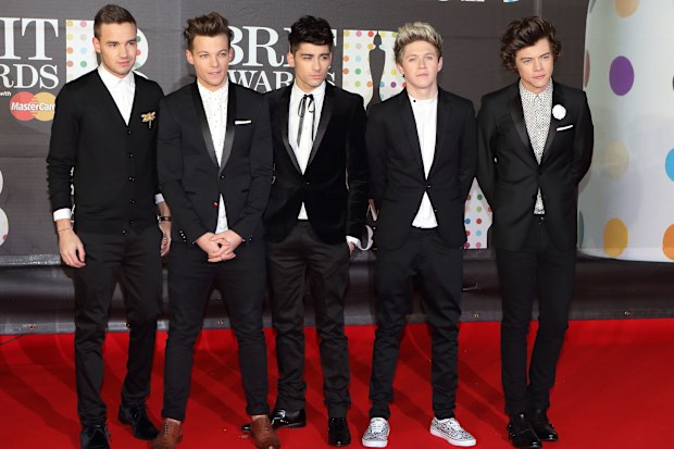 One Direction attends the Brit Awards in 2013.