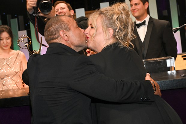 Stephen Graham, Hannah Walters at the 77th Primetime Emmy Awards Governors Ball on September 14, 2025 in Los Angeles, California. (Photo by Michael Buckner/Variety via Getty Images)