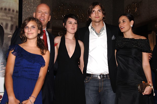 Bruce Willis, Ashton Kutcher and Demi Moore