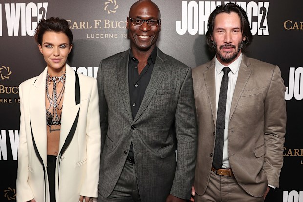 Ruby Rose, Lance Reddick and Keanu Reeves
